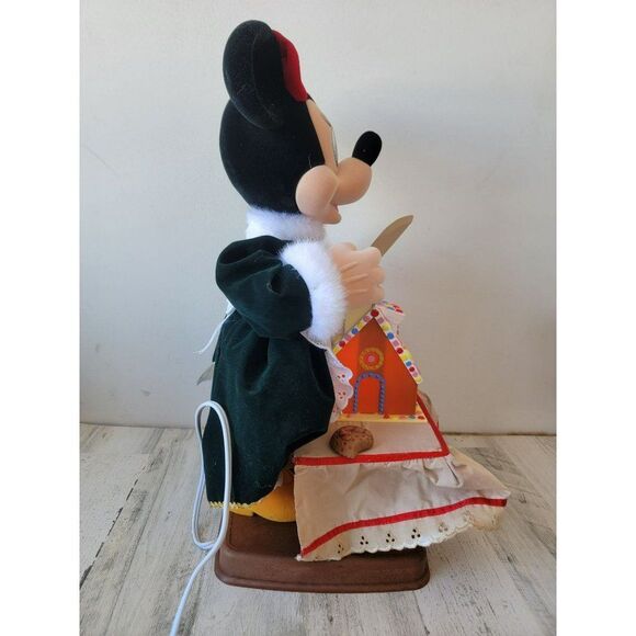 Telco 1996 Minnie Mouse gingerbread house animated motionette Xmas decor - Picture 10 of 13